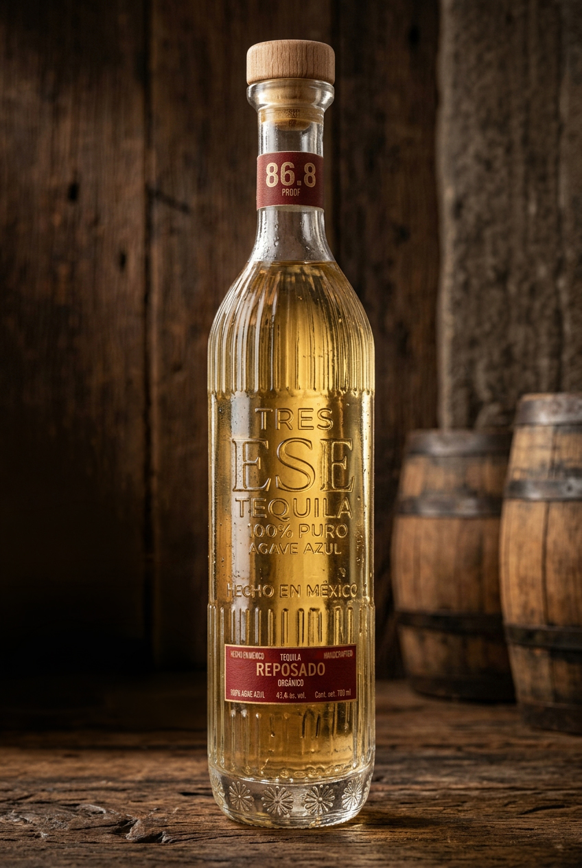 Tequila Tres Ese Reposado Orgánico 43.4%